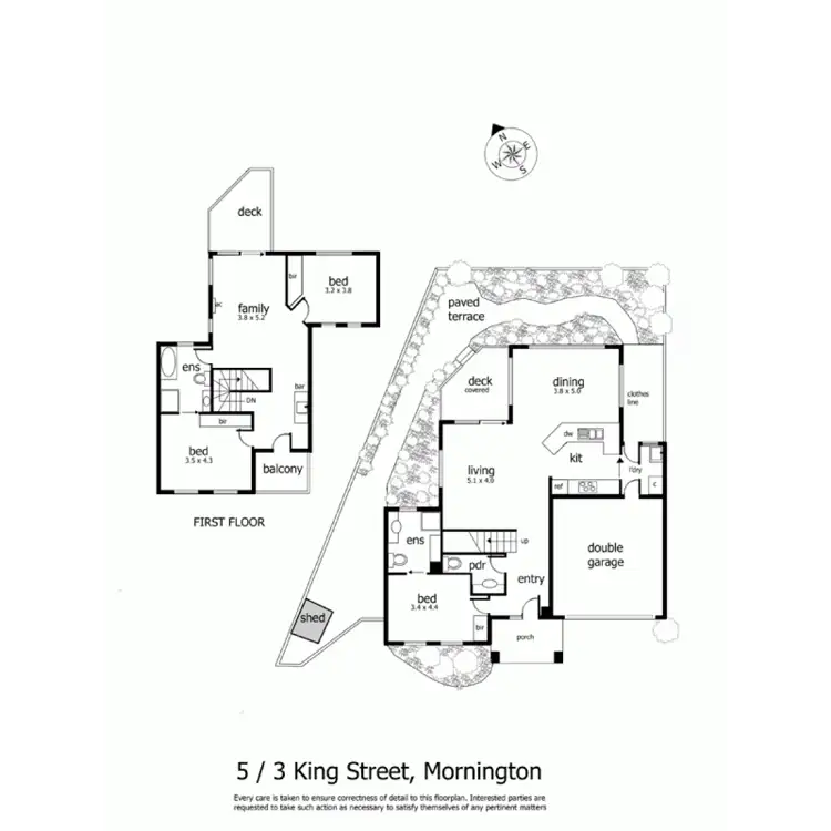 Floorplan of Homely townhouse listing, 5/3 King Street, Mornington VIC 3931