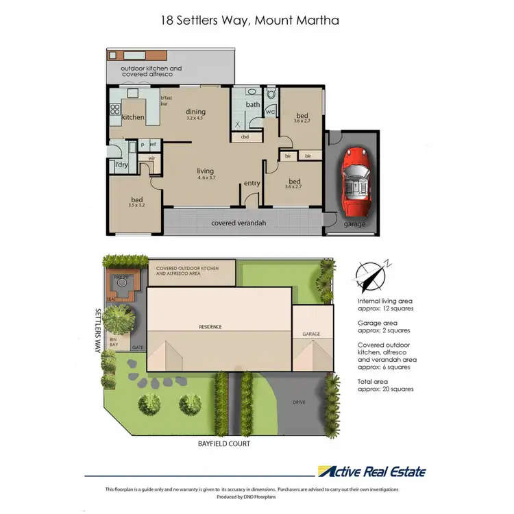 Floorplan of Homely house listing, 18 Settlers Way, Mount Martha VIC 3934