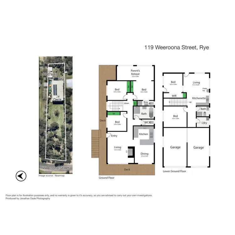 Floorplan of Homely house listing, 119 Weeroona Street, Rye VIC 3941