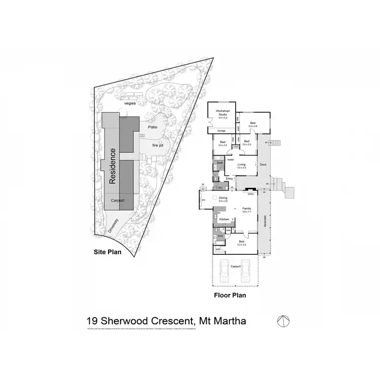 Floorplan of Homely house listing, 19 Sherwood Crescent, Mount Martha VIC 3934