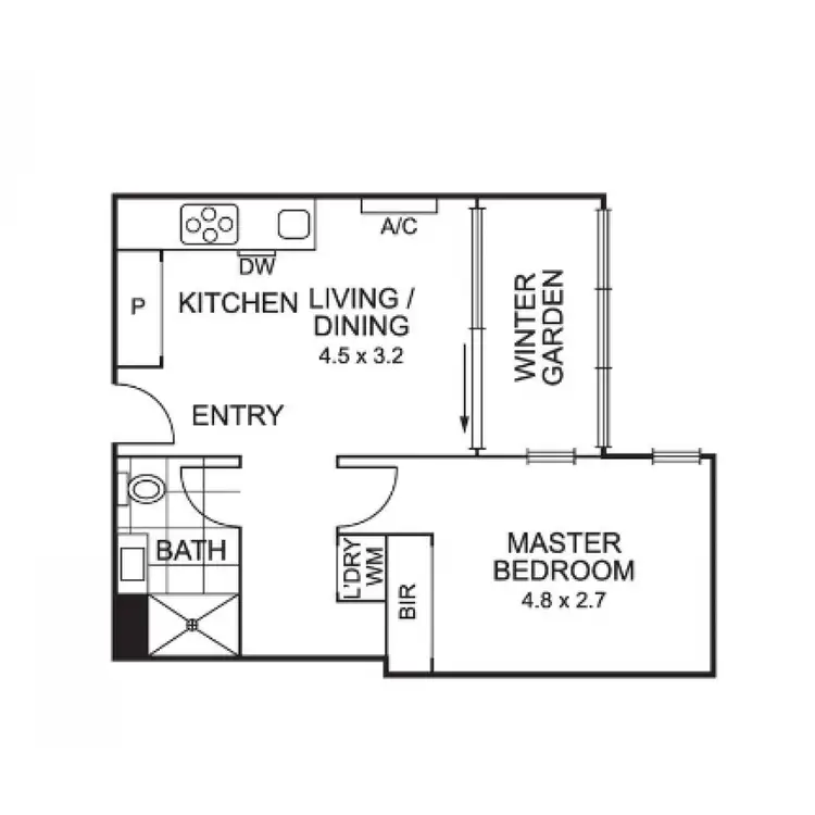 Floorplan of Homely apartment listing, 106/60 Stanley Street, Collingwood VIC 3066