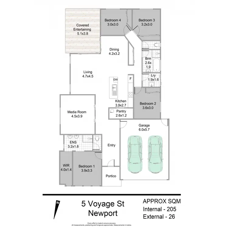 Floorplan of Homely house listing, 5 Voyage Street, Newport QLD 4020