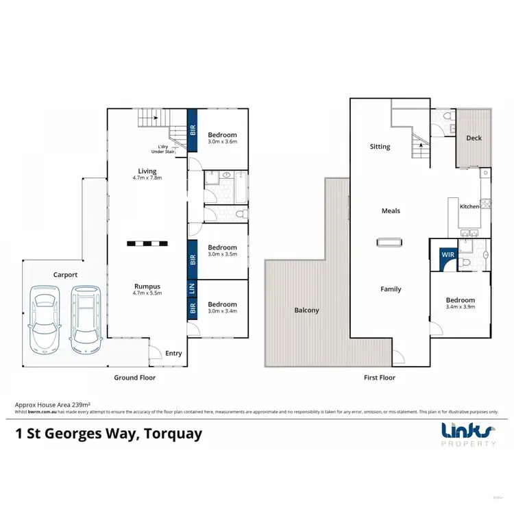 Floorplan of Homely house listing, 1 St Georges Way, Torquay VIC 3228