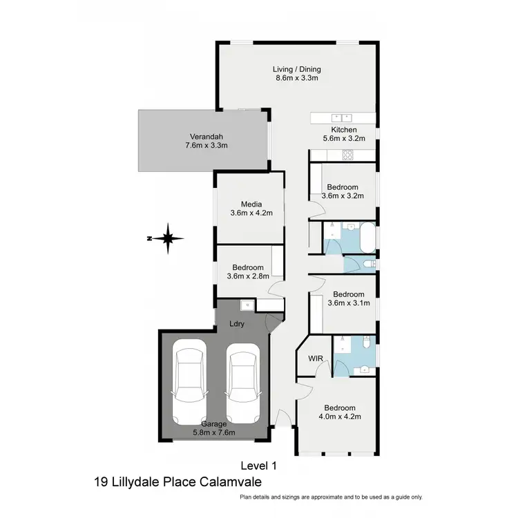 Floorplan of Homely house listing, 19 Lillydale Place, Calamvale QLD 4116