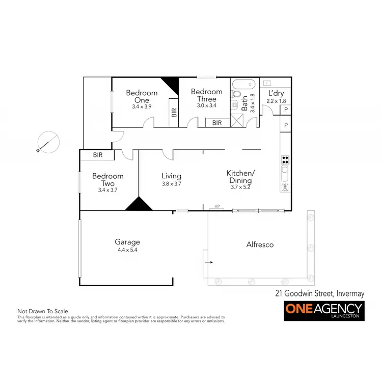 Floorplan of Homely house listing, 21 Goodwin Street, Invermay TAS 7248
