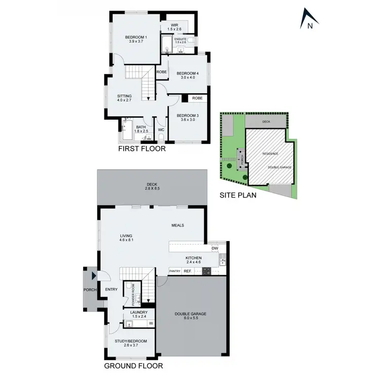 Floorplan of Homely house listing, 1/178 Dromana Parade, Safety Beach VIC 3936