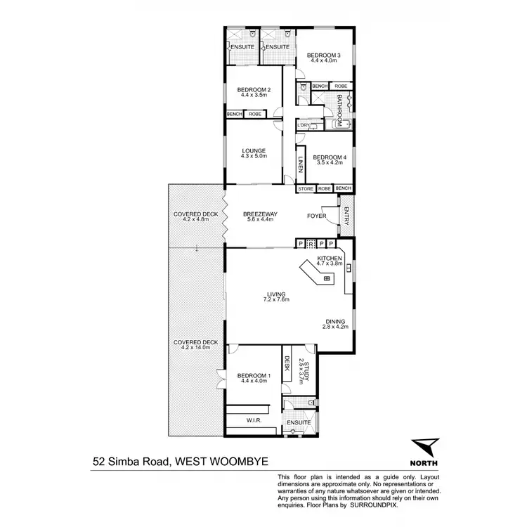 Floorplan of Homely house listing, 52 Simba Road, West Woombye QLD 4559