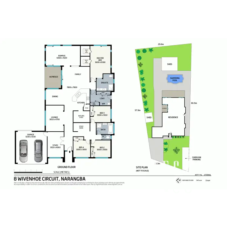 Floorplan of Homely house listing, 8 Wivenhoe Circuit, Narangba QLD 4504