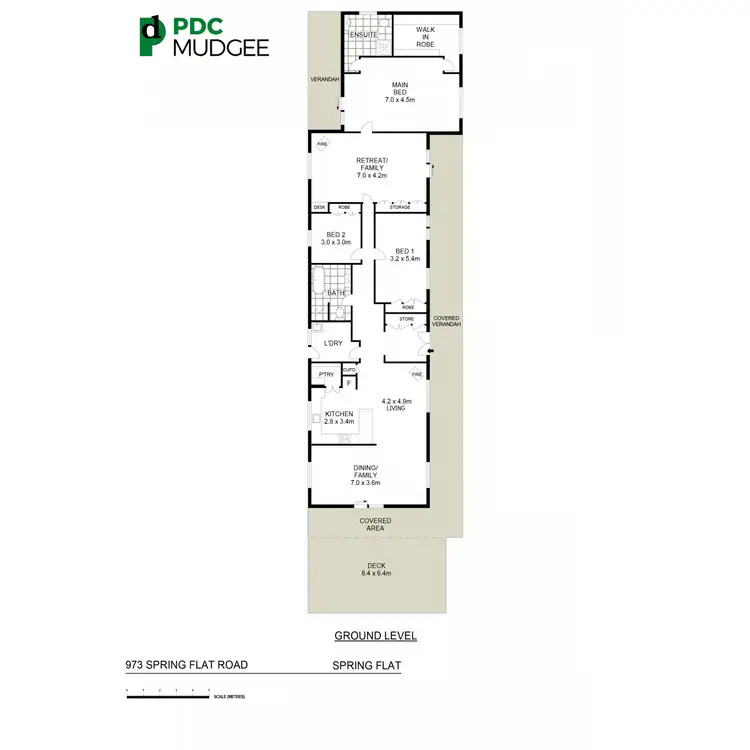 Floorplan of Homely rural property listing, 973 Spring Flat Road, Mudgee NSW 2850