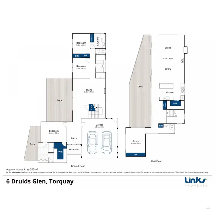Floorplan of Homely house listing, 6 Druids Glen, Torquay VIC 3228