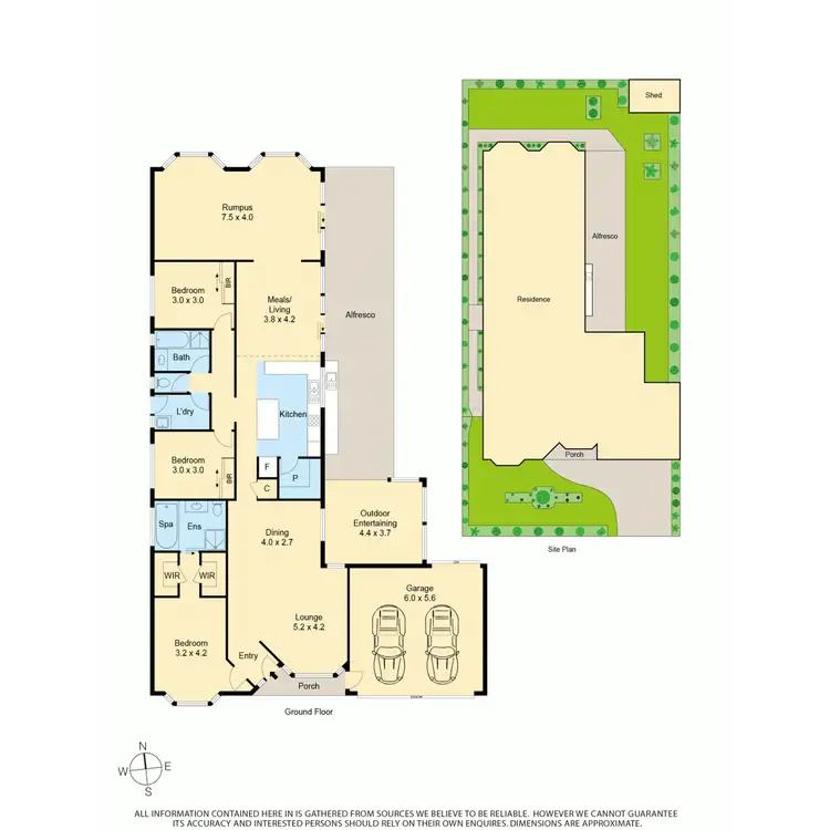 Floorplan of Homely house listing, 35 Delatite Way, Skye VIC 3977