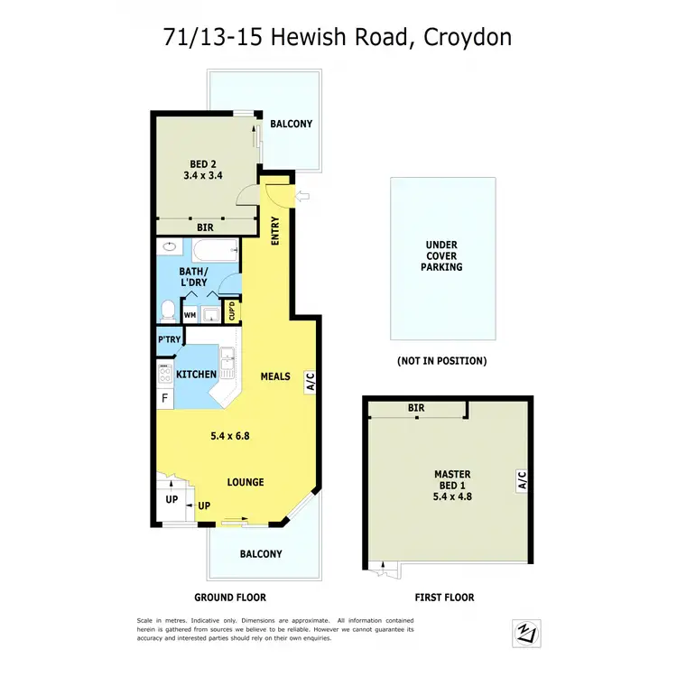 Floorplan of Homely apartment listing, 71/11-13 Hewish Road, Croydon VIC 3136