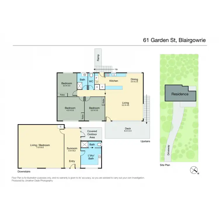 Floorplan of Homely house listing, 61 Garden Street, Blairgowrie VIC 3942