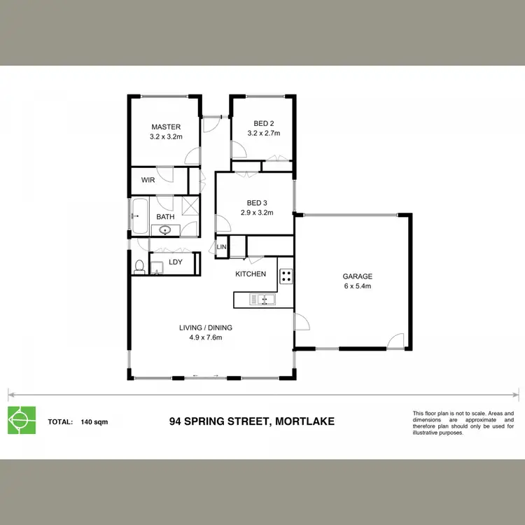 Floorplan of Homely townhouse listing, 2/94 Spring Street, Mortlake VIC 3272