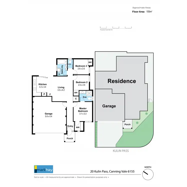 Floorplan of Homely house listing, 20 Kulin Pass, Canning Vale WA 6155