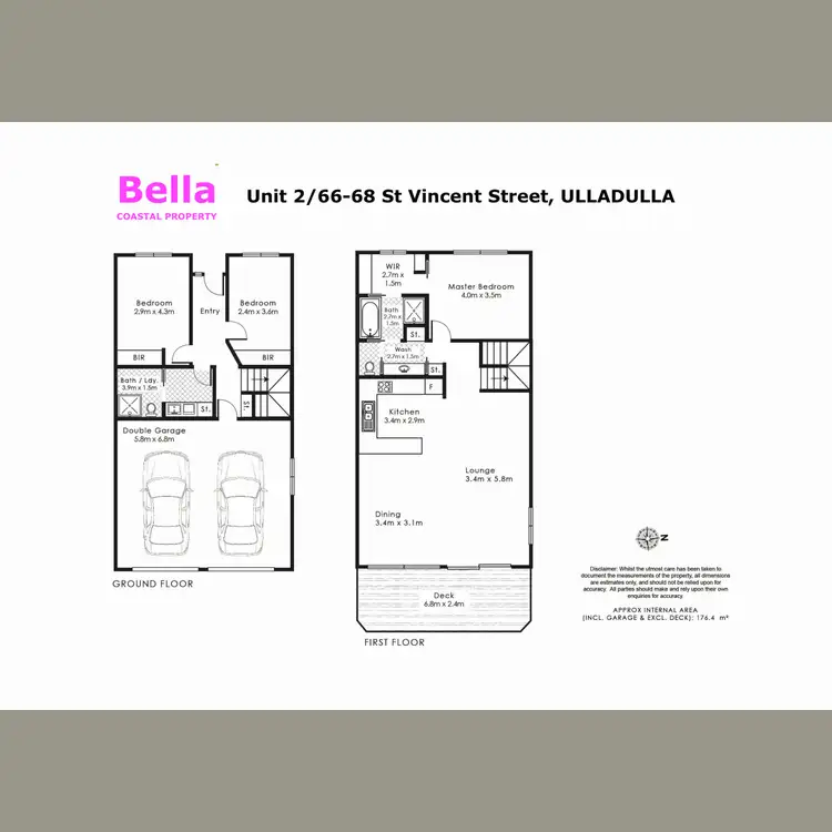 Floorplan of Homely townhouse listing, 2/66-68 St Vincent Street, Ulladulla NSW 2539