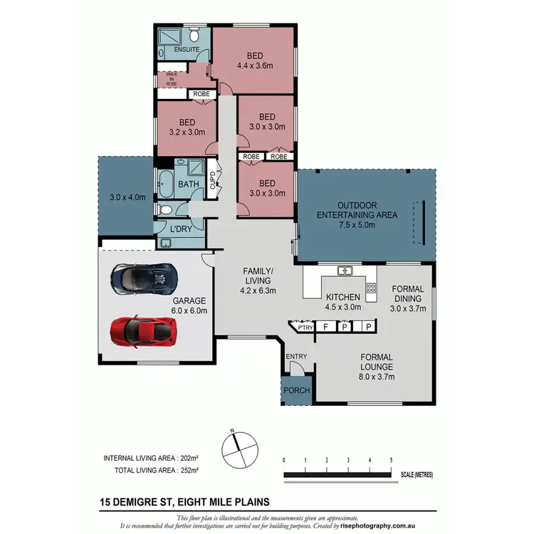 Floorplan of Homely house listing, 15 Demigre, Eight Mile Plains QLD 4113