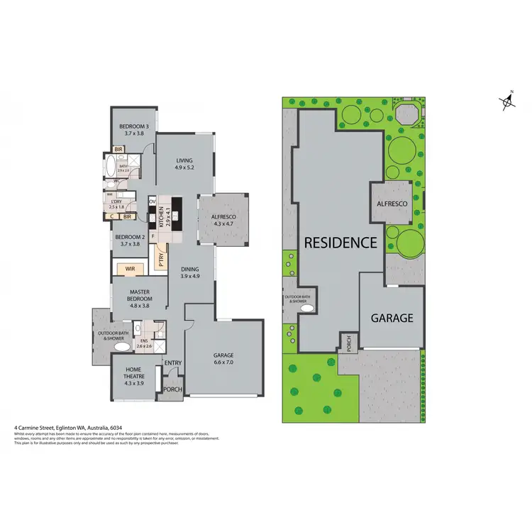 Floorplan of Homely house listing, 4 Carmine Street, Eglinton WA 6034