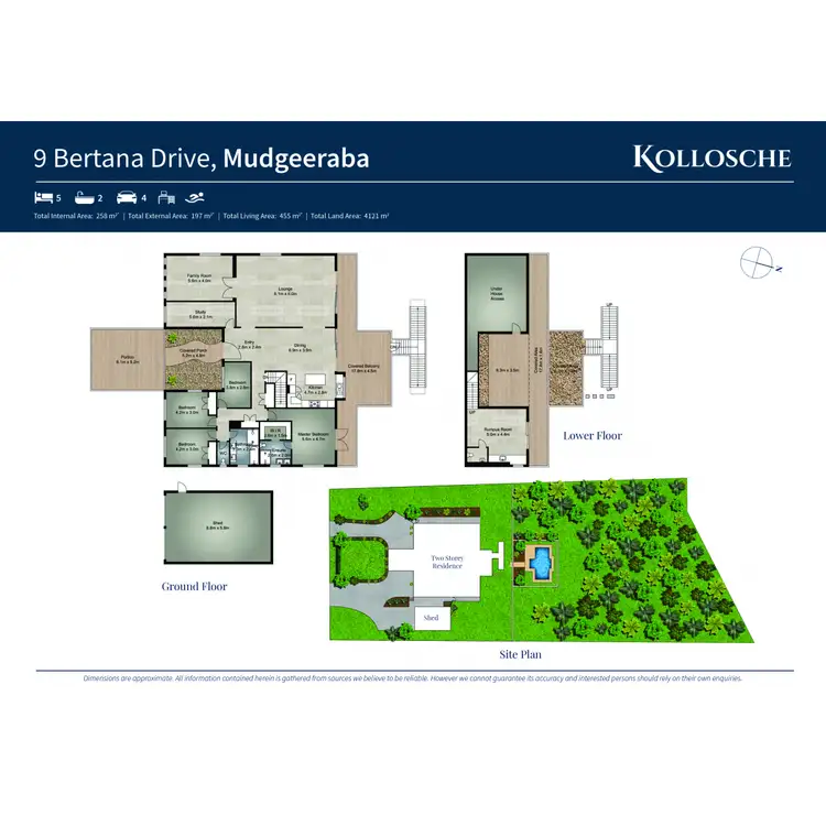 Floorplan of Homely house listing, 9 Bertana Drive, Mudgeeraba QLD 4213