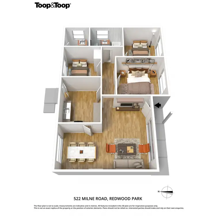 Floorplan of Homely house listing, 522 Milne Road, Redwood Park SA 5097
