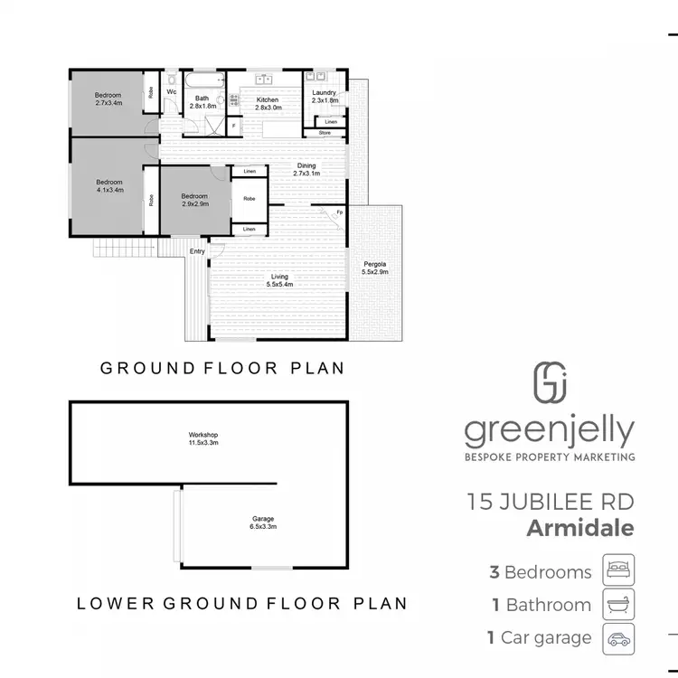Floorplan of Homely house listing, 15 Jubilee Road, Armidale NSW 2350
