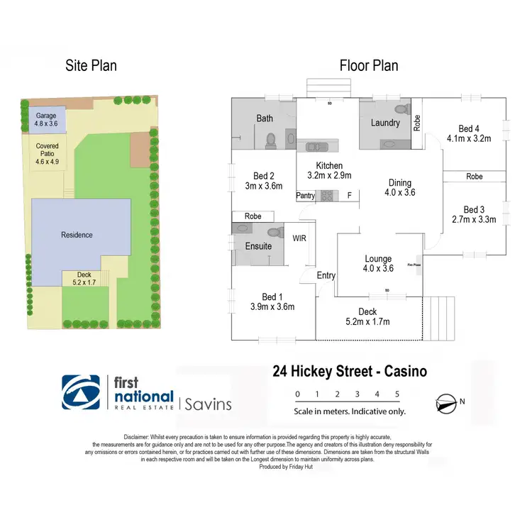 Floorplan of Homely house listing, 24 Hickey Street, Casino NSW 2470