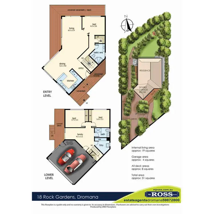 Floorplan of Homely house listing, 18 Rock Gardens, Dromana VIC 3936
