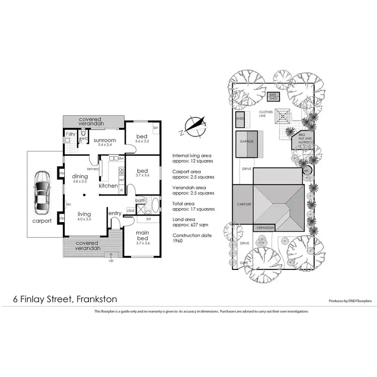 Floorplan of Homely house listing, 6 Finlay Street, Frankston VIC 3199