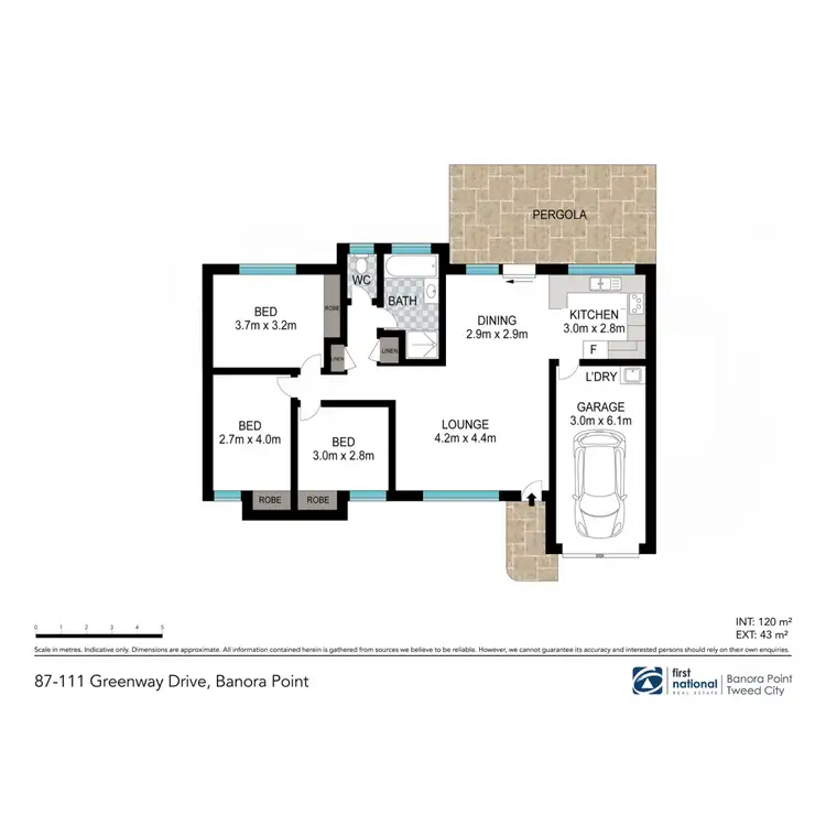 Floorplan of Homely semi-detached listing, 38/87 -111 Greenway Drive, Banora Point NSW 2486
