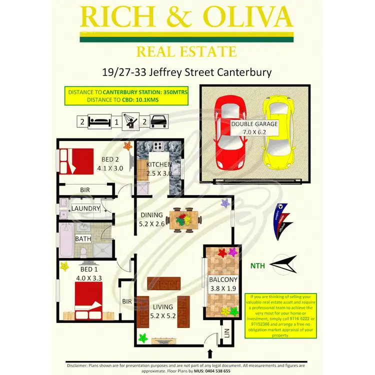 Floorplan of Homely apartment listing, 19/27 Jeffrey Street, Canterbury NSW 2193