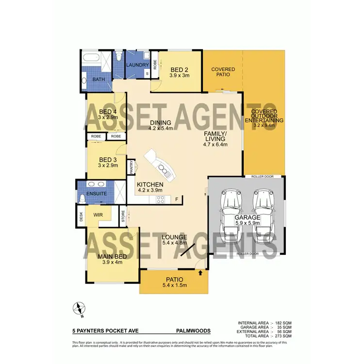 Floorplan of Homely house listing, 5 Paynters Pocket Avenue, Palmwoods QLD 4555