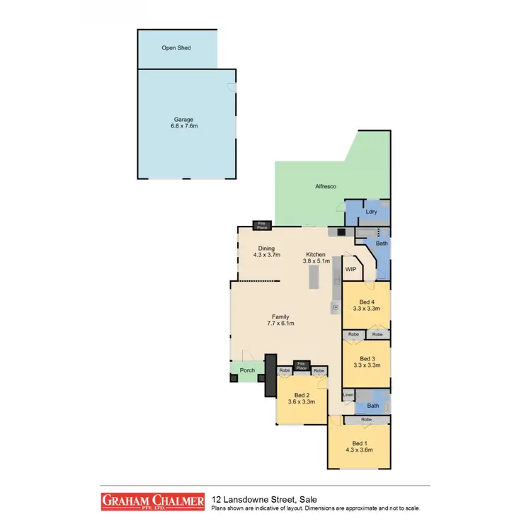 Floorplan of Homely house listing, 12 Lansdowne Street, Sale VIC 3850