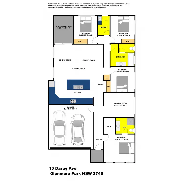 Floorplan of Homely house listing, 13 Darug Avenue, Glenmore Park NSW 2745
