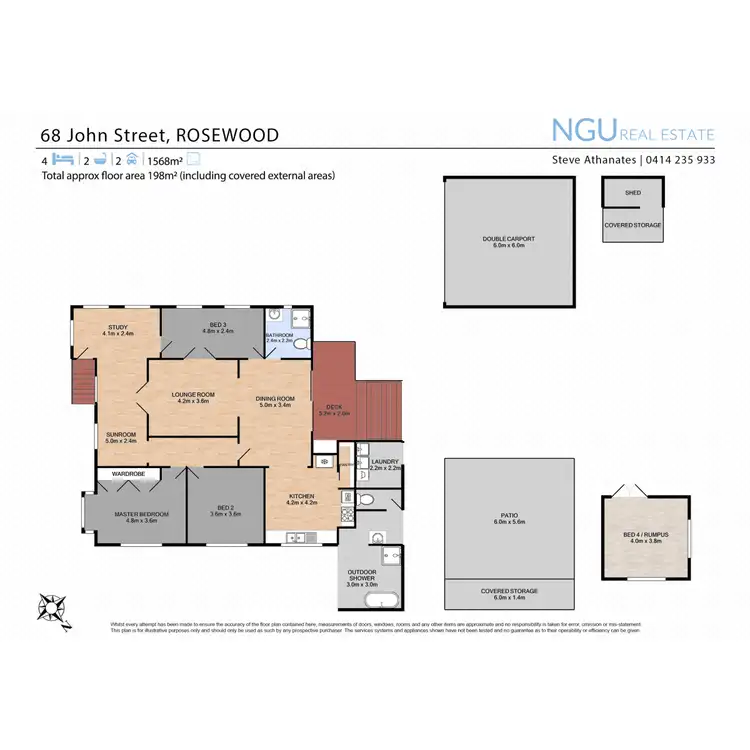Floorplan of Homely house listing, 68 John Street, Rosewood QLD 4340