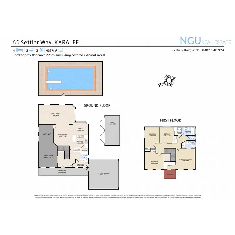 Floorplan of Homely rural property listing, 65 Settler Way, Karalee QLD 4306