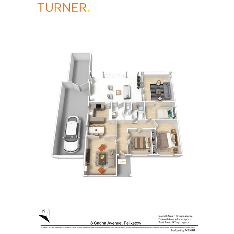 Floorplan of Homely house listing, 8 Cadna Avenue, Felixstow SA 5070