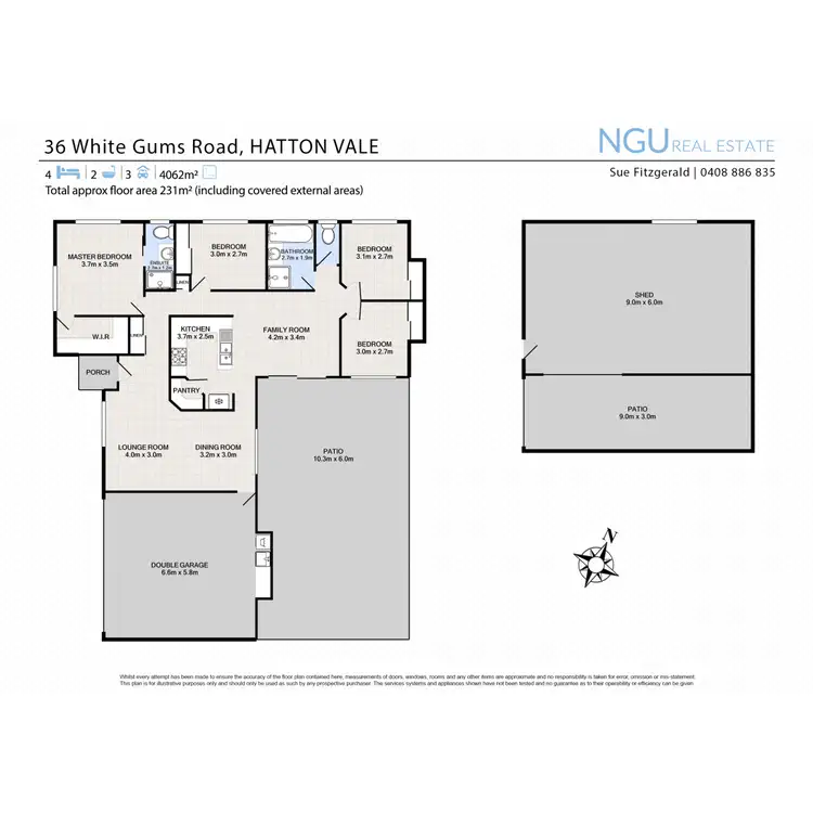 Floorplan of Homely house listing, 36 White Gums Road, Hatton Vale QLD 4341