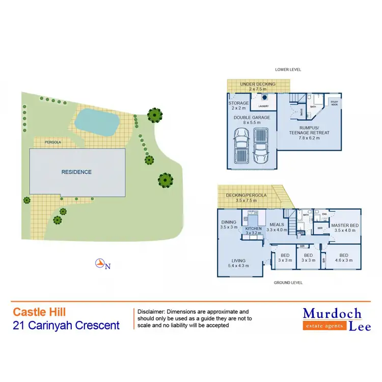 Floorplan of Homely house listing, 21 Carinyah Crescent, Castle Hill NSW 2154