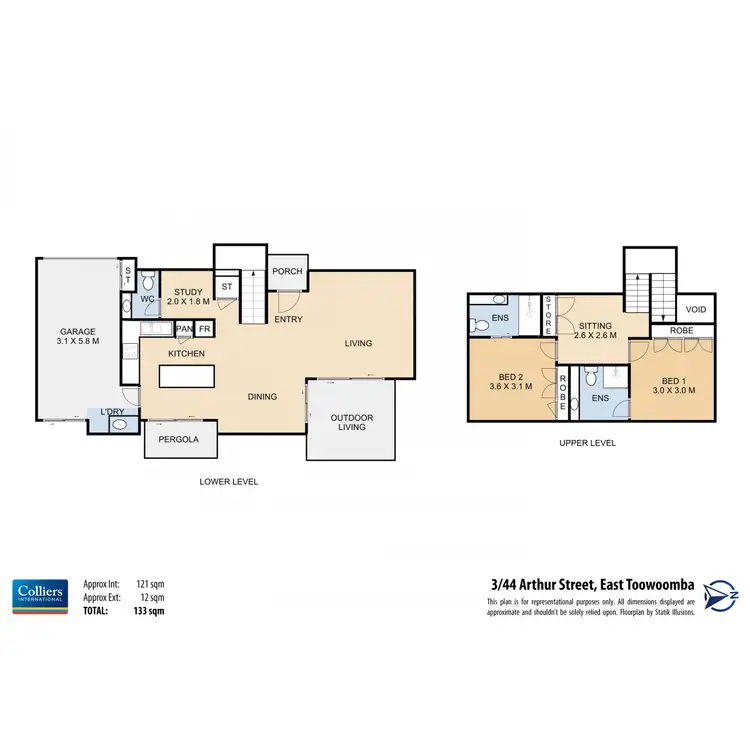 Floorplan of Homely unit listing, 3/44 Arthur Street, East Toowoomba QLD 4350