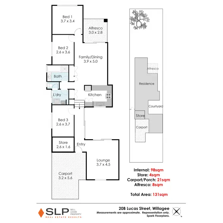 Floorplan of Homely house listing, 20B Lucas Street, Willagee WA 6156