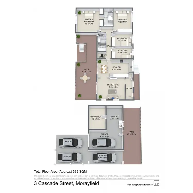 Floorplan of Homely house listing, 3 Cascade Street, Morayfield QLD 4506