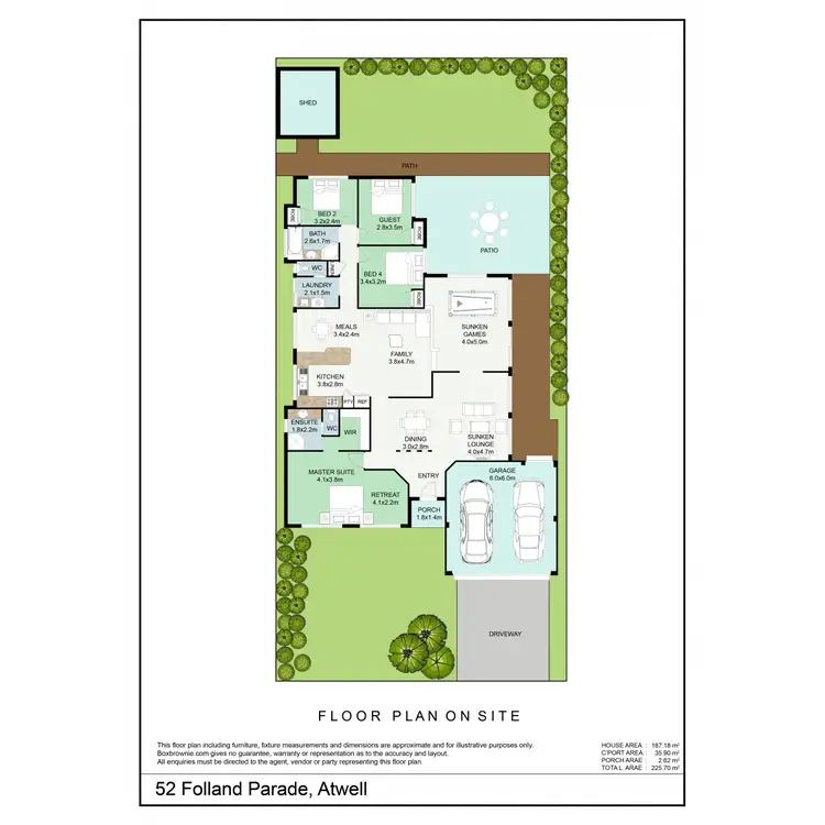 Floorplan of Homely house listing, 52 Folland Parade, Atwell WA 6164