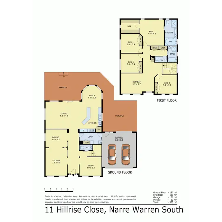 Floorplan of Homely house listing, 11 Hillrise Close, Narre Warren South VIC 3805