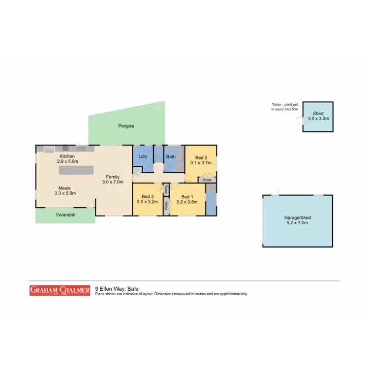 Floorplan of Homely house listing, 9 Ellen Way, Sale VIC 3850