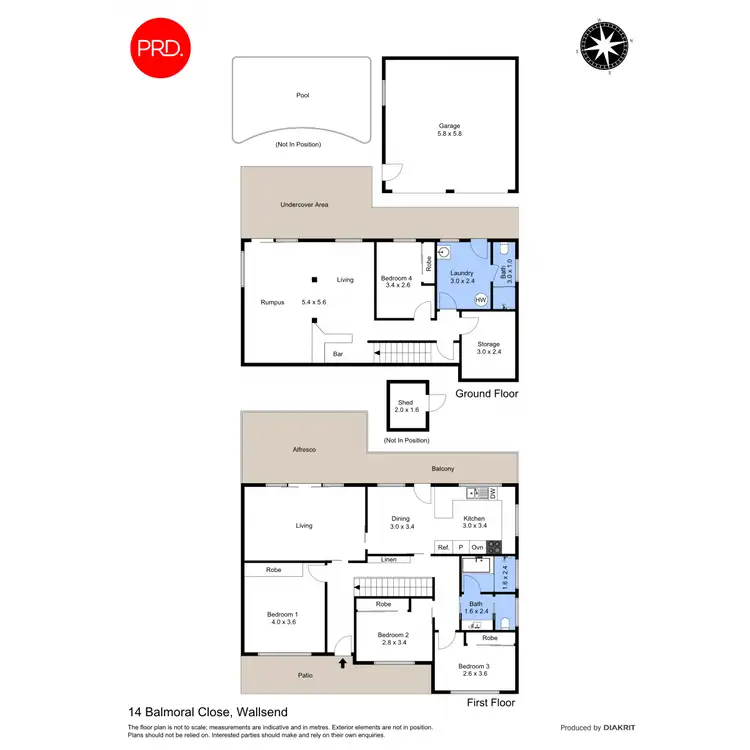 Floorplan of Homely house listing, 14 Balmoral Close, Wallsend NSW 2287