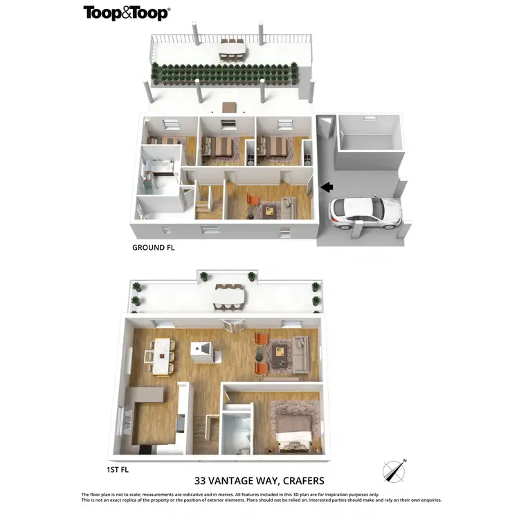 Floorplan of Homely house listing, 33 Vantage Way, Crafers SA 5152