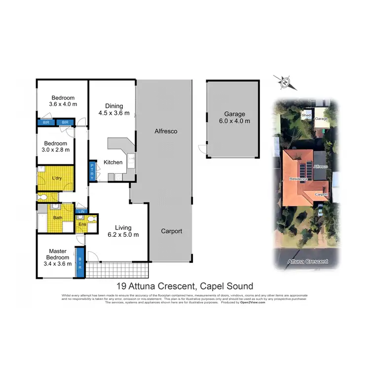 Floorplan of Homely house listing, 19 Attuna Crescent, Capel Sound VIC 3940