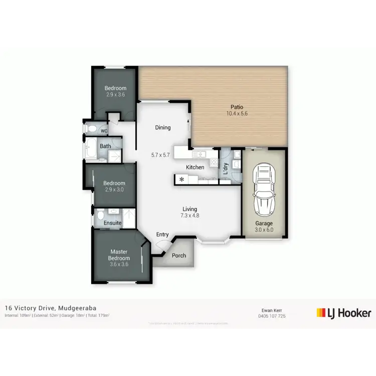 Floorplan of Homely house listing, 16 Victory Drive, Mudgeeraba QLD 4213