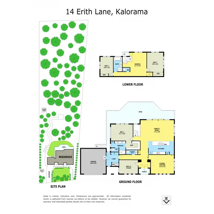 Floorplan of Homely house listing, 14 Erith Lane, Kalorama VIC 3766