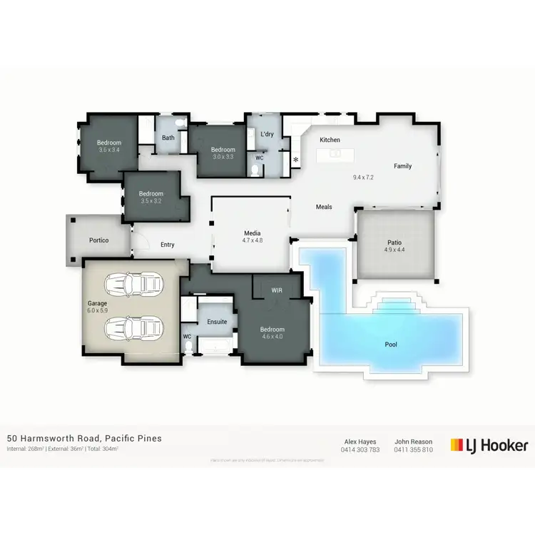 Floorplan of Homely house listing, 50 Harmsworth Road, Pacific Pines QLD 4211